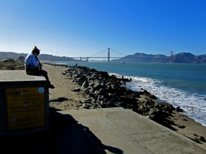 San Francisco's Marina District: Crissy Field view of the Golden Gate.